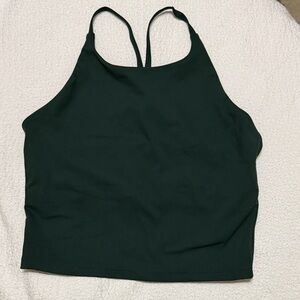 GAP Green and Black Studio Sports Bra